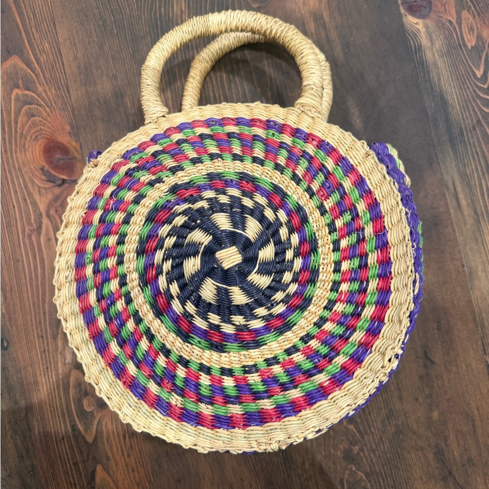 Nena and Co Ghana woven straw bag